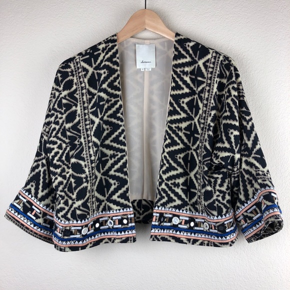 Anthropologie Sweaters - [Anthropologie] Elevenses Tribal Bolero Jacket - S